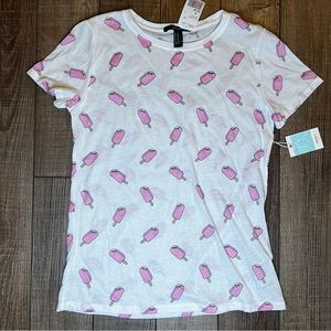 Forever 21 pink popsicle t-shirt size medium NWT